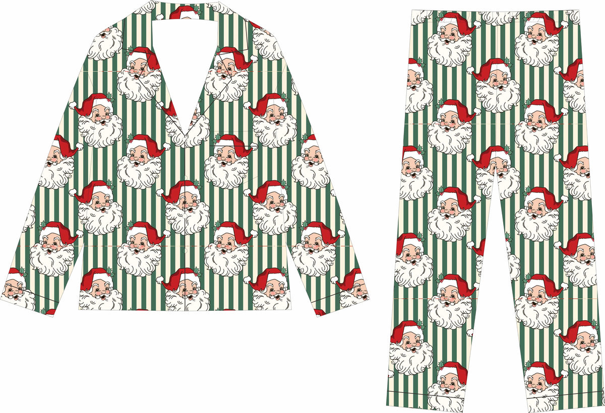 Classic Claus | Bamboo Baby & Toddler Pajamas | Zippy & Long-Sleeve Two Piece