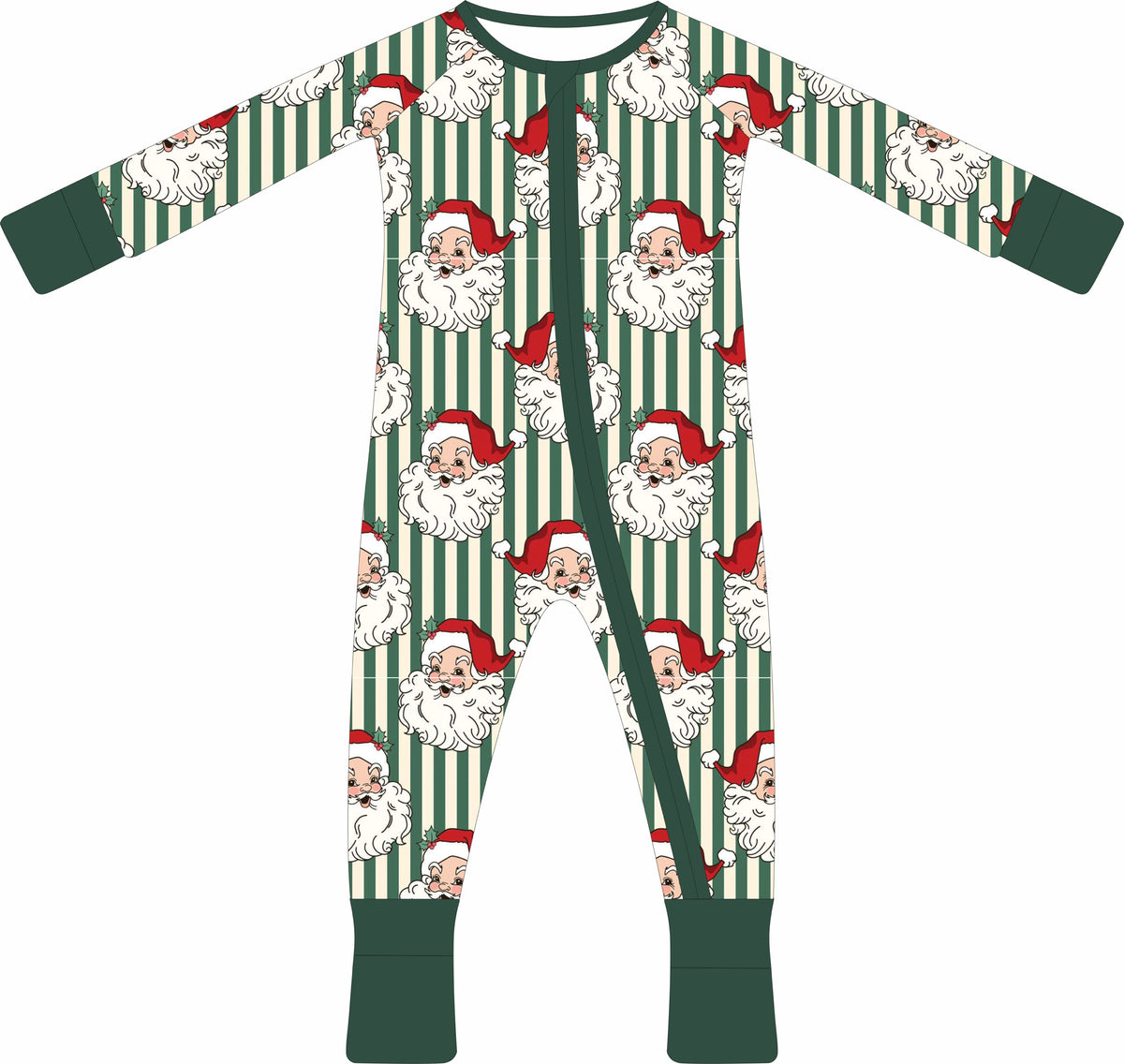 Classic Claus | Bamboo Baby & Toddler Pajamas | Zippy & Long-Sleeve Two Piece